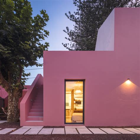 casa rosa - fachada de casa